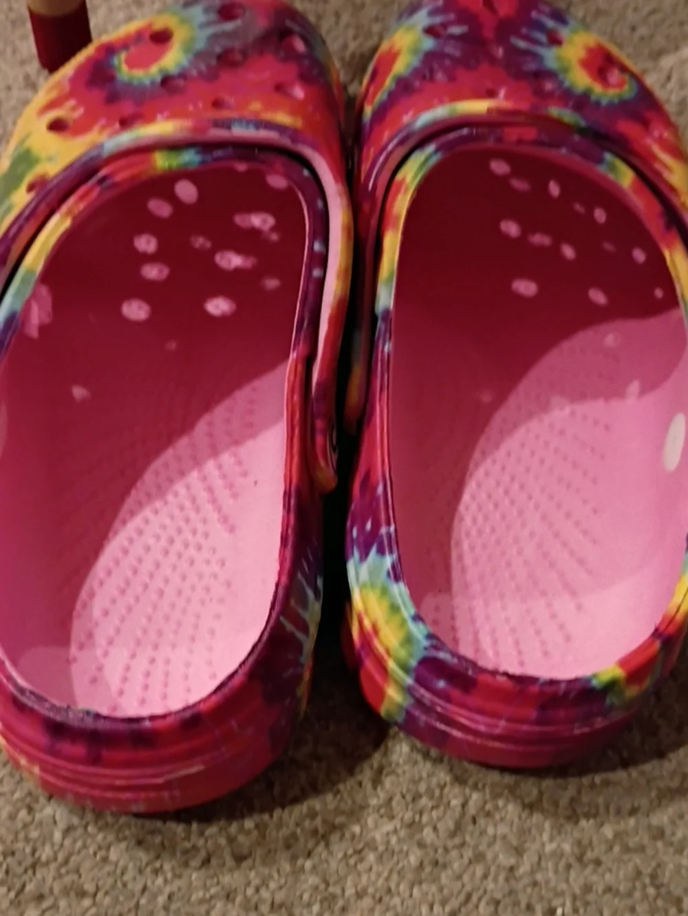Kids Tie-Dye Slip-On Clogs - Pink Multi